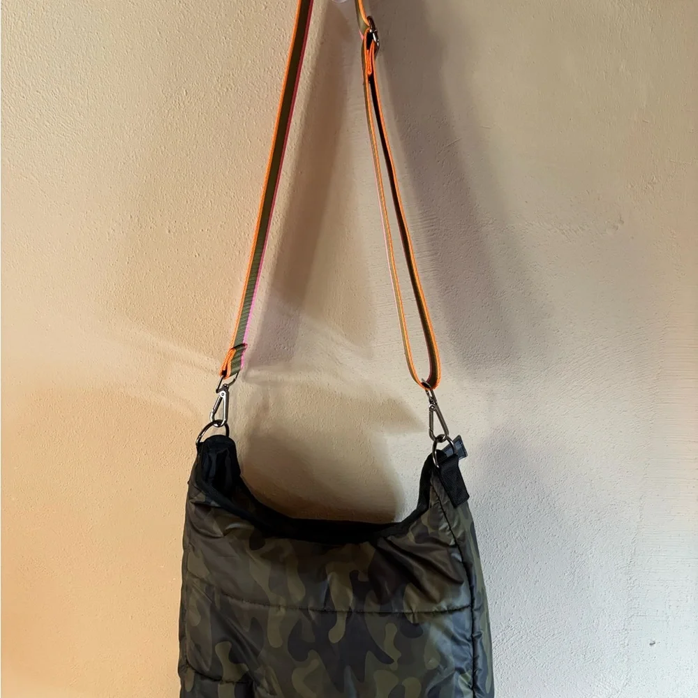 Haute Shore Neoprene Crossbody Bag Full size with Top and Front Zipper entries - Picture 3 of 7